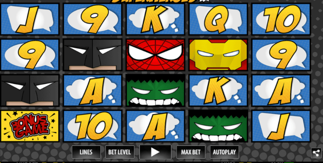 Slot Machine Super Heroes WM Online Free
