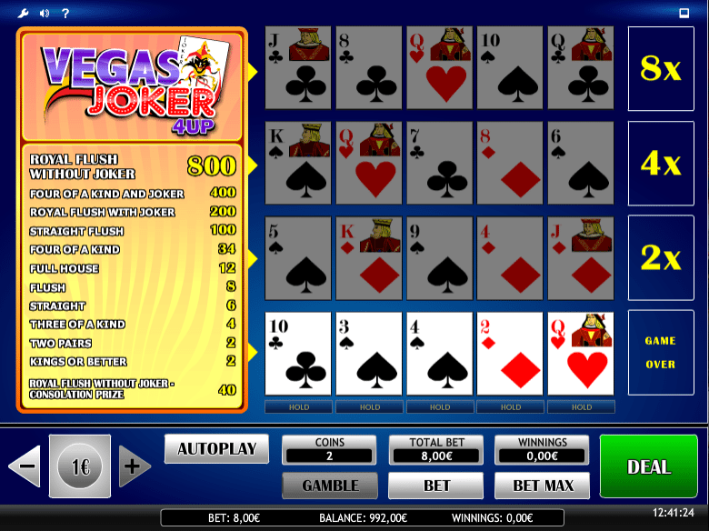 Free Joker Vegas 4UP Slot Online