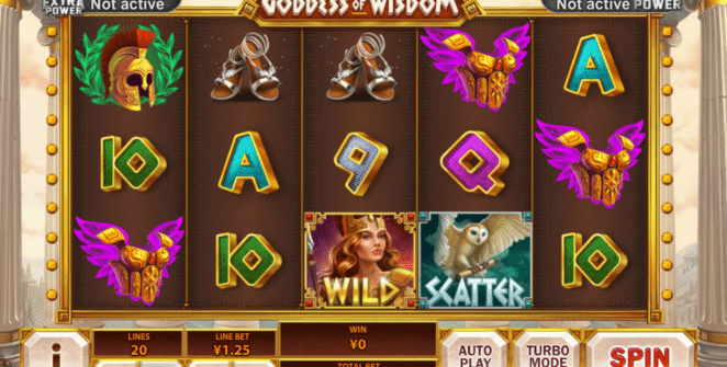 Slot Machine Age of Gods Goddess of Wisdom Online Free