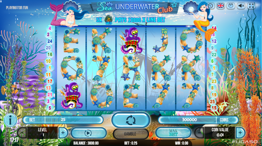 Free Sea Underwater Club Slot Online