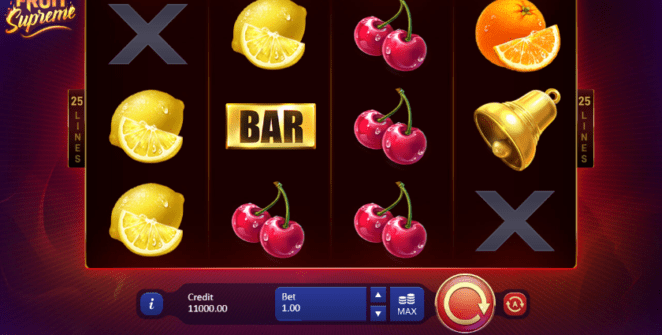 Free Fruit Supreme 25 Lines Slot Online