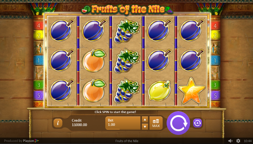 Slot Machine Fruits of the Nile Online Free