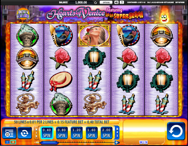 Free Hearts of Venice Slot Online