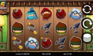 Free Legend of the 5 Ninjas Slot Online