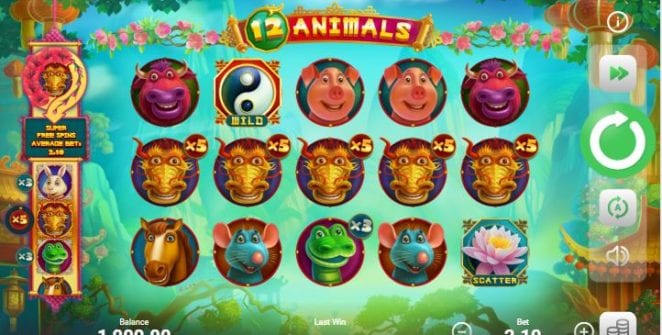 12 Animals Free Online Slot