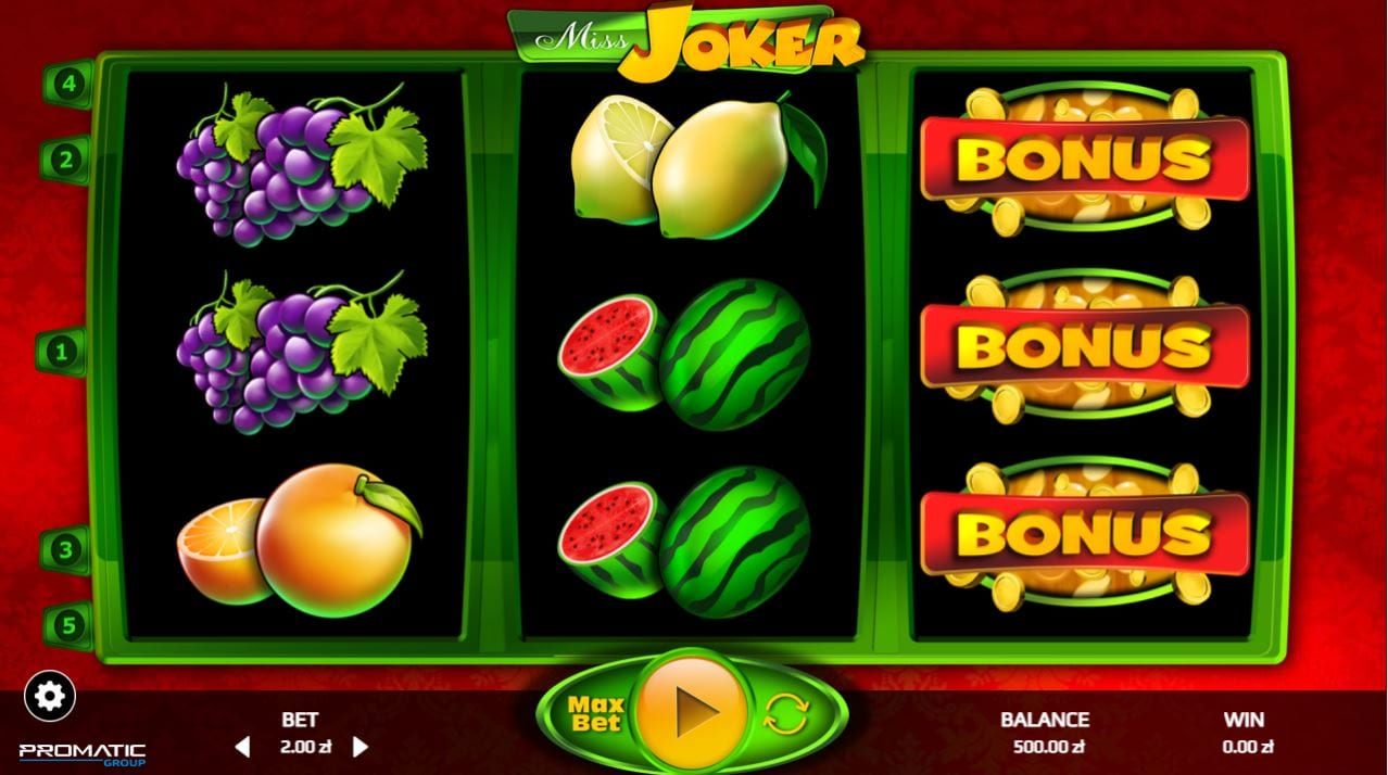 Miss Joker » FreeSlot Online » Click And Play
