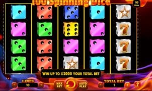 100 Spinning Dice Free Online Slot
